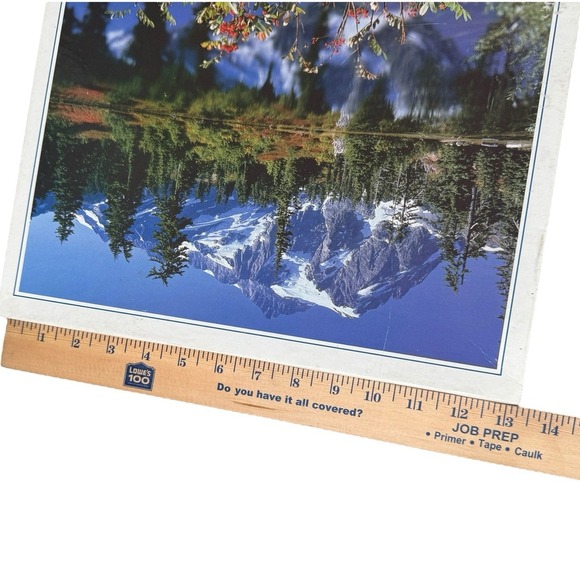 VTG 1996 Mt. Shuksan WA PNW Jigsaw Puzzle 550 pc Hoyle Products 18x24 USA - Picture 8 of 8
